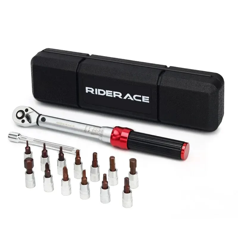 15 Piece Bike Torque Wrench Set 1/4 2 24nm Repair Kit