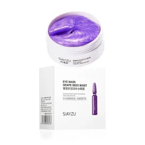 60 Piece Grape Crystal Collagen Eye Mask Anti Dark Circles & Bags Anti Aging Moisturizing Gel Patches