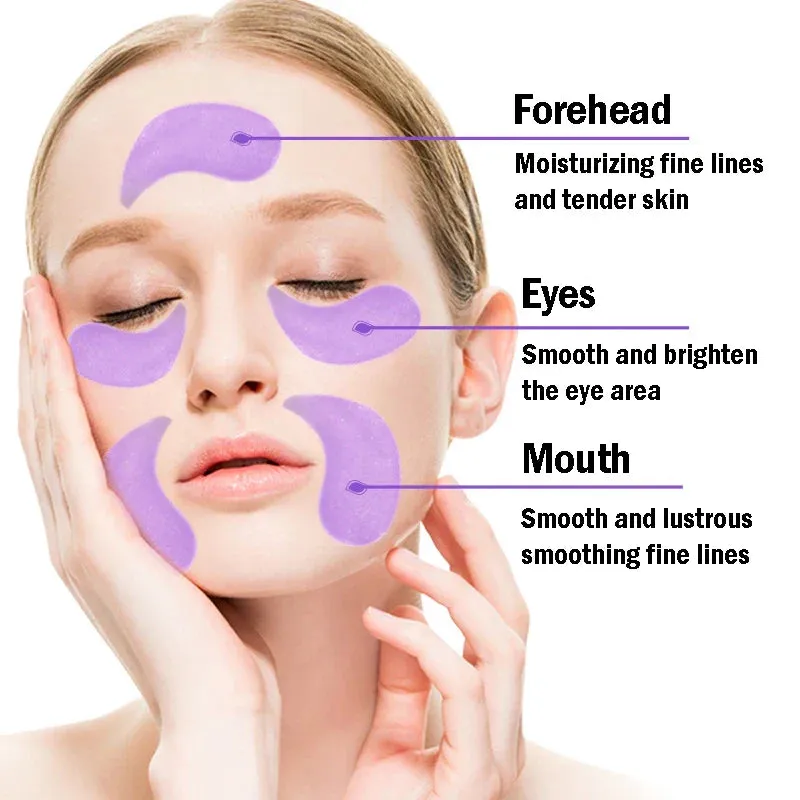 60 Piece Grape Crystal Collagen Eye Mask Anti Dark Circles & Bags Moisturizing & Anti Aging Eye Patches