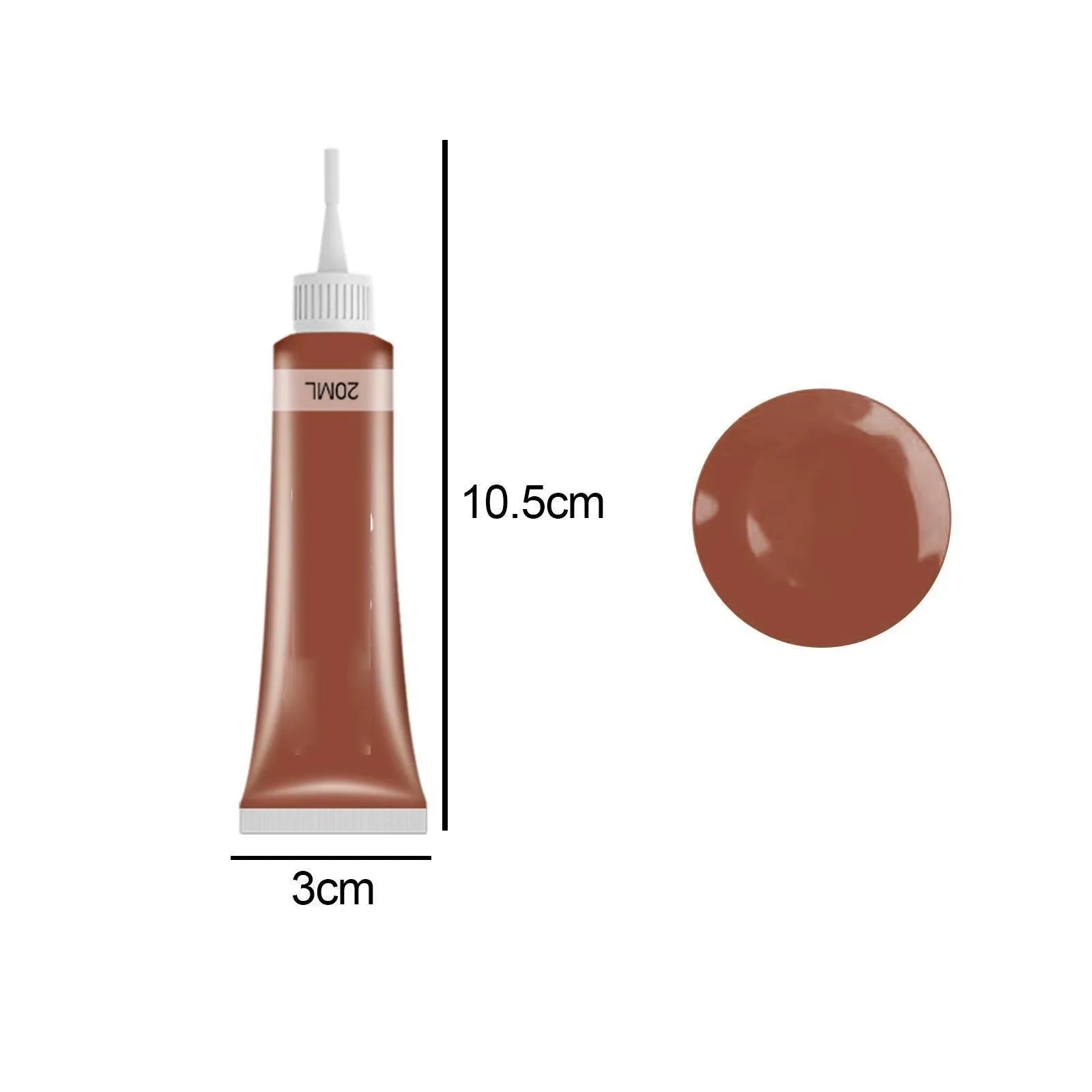 Advanced Leather Repair Gel 20Ml Leather Repair Gel Colorful Repair Home Car Seat Leather Complementary Repair Refurbishing