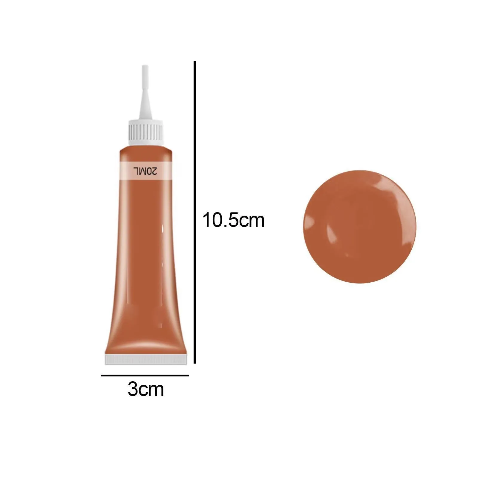 Advanced Leather Repair Gel 20Ml Leather Repair Gel Colorful Repair Home Car Seat Leather Complementary Repair Refurbishing