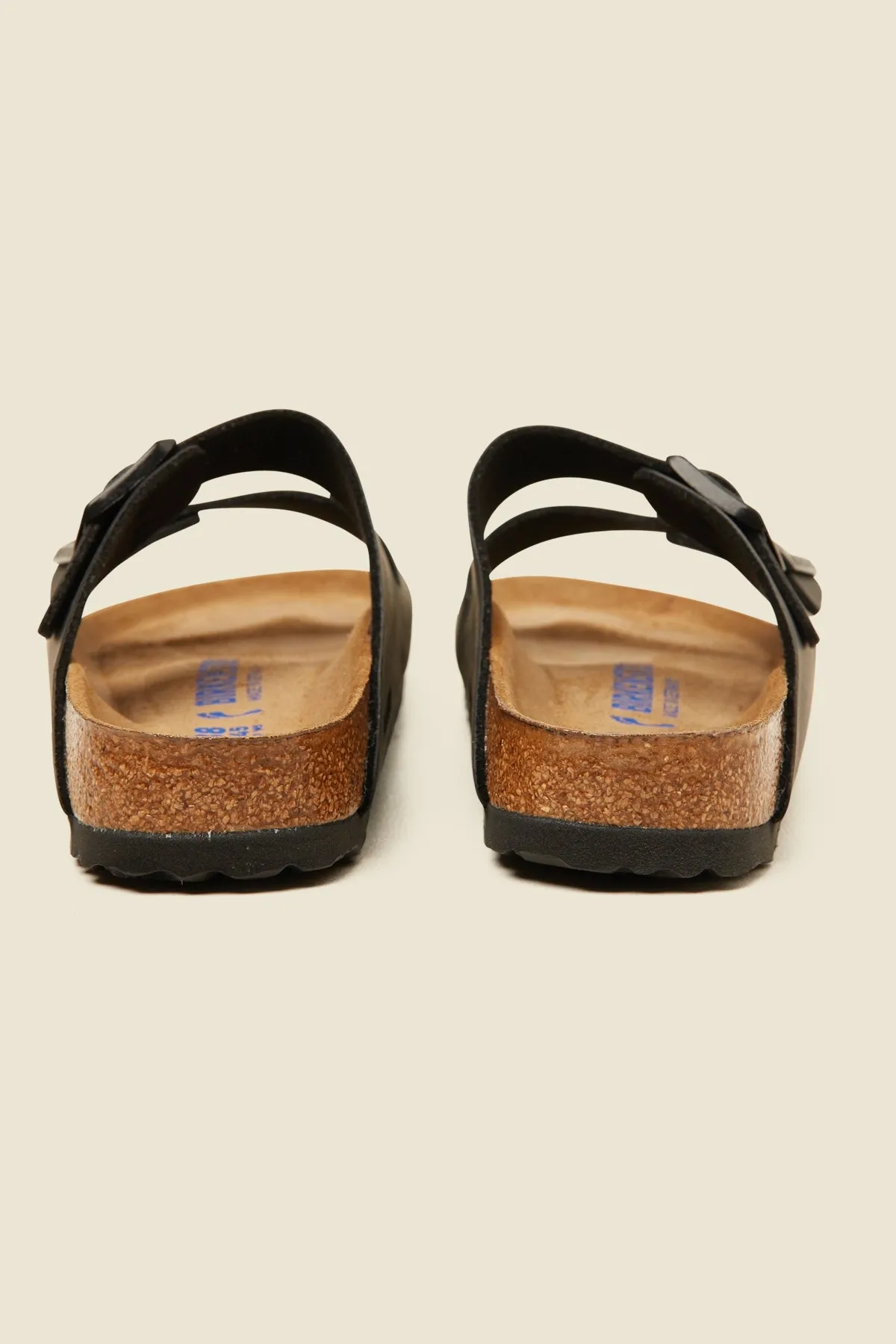 Birkenstock Womens Arizona Birko-Flor Soft Foot Bed Narrow Black