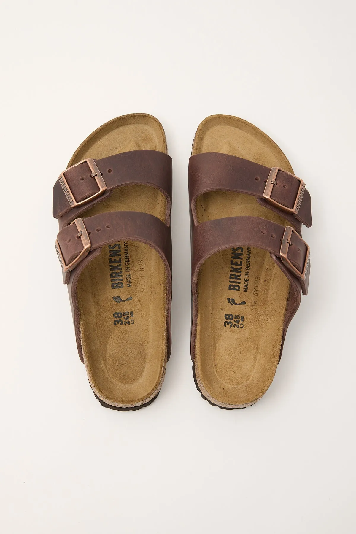 Birkenstock Womens Arizona NU Oiled Habana Narrow Oiled Habana