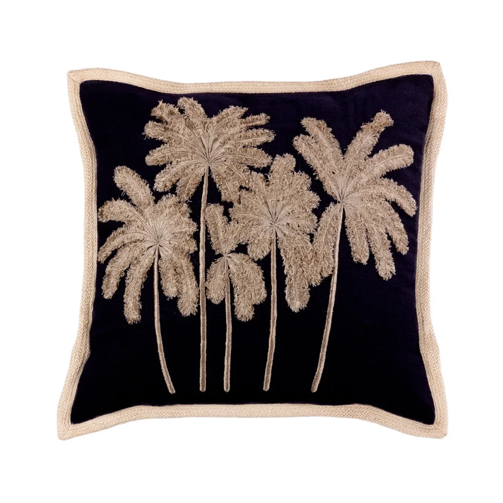 Cushion Brown Kai Palm Trees - 45 x 45 cm