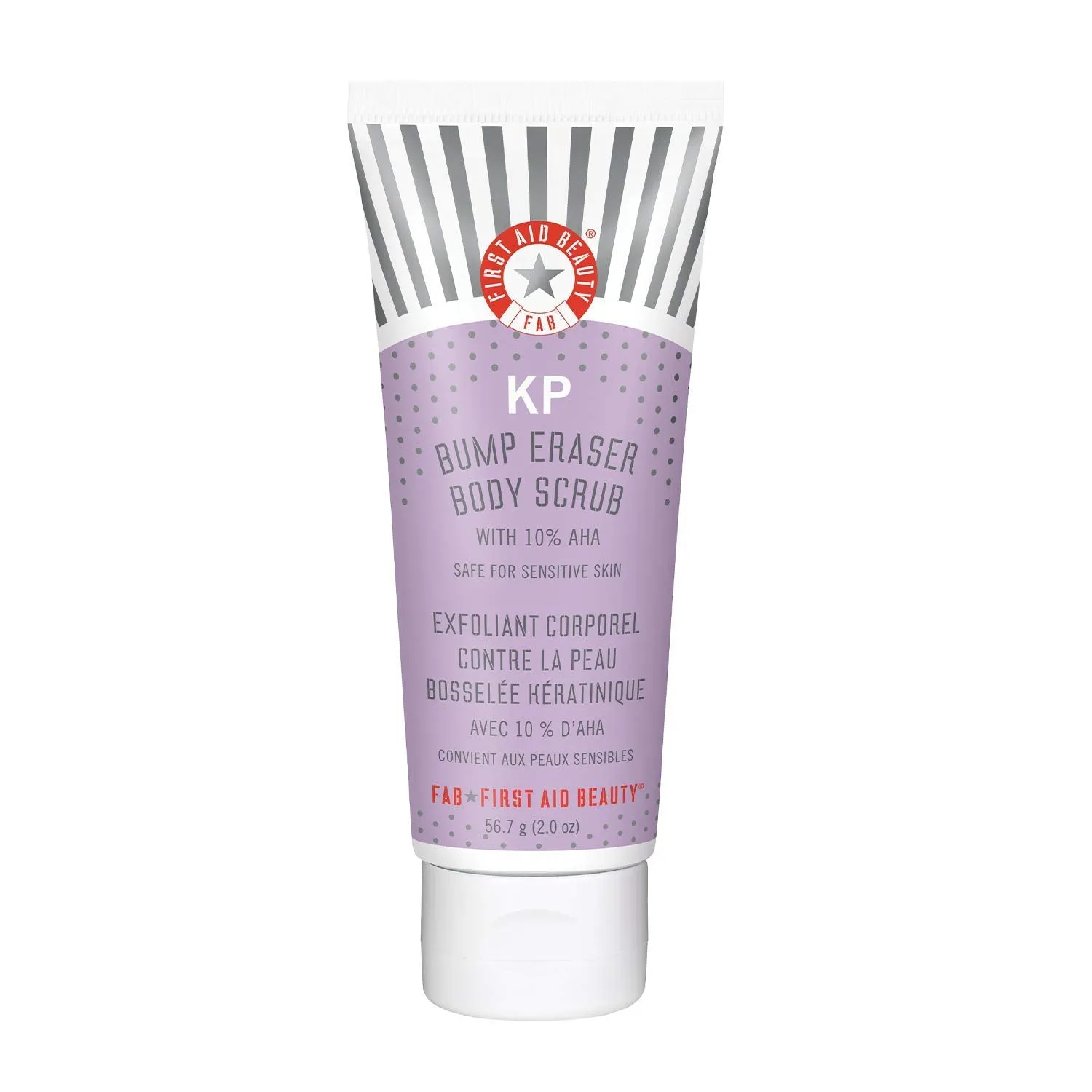 First Aid Beauty KP Bump Eraser Body Scrub with 10% AHA: Vegan Body Scrub to Decongest Pores and Gently Exfoliate the Skin (8 oz)