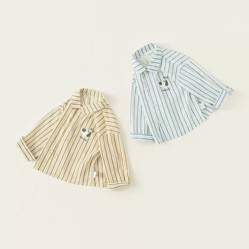 Gentle Dog Stripes Kids Shirt