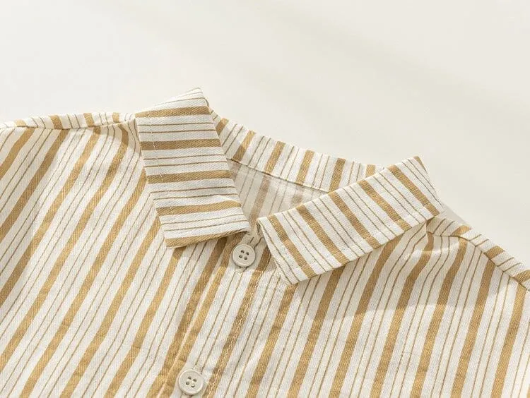 Gentle Dog Stripes Kids Shirt