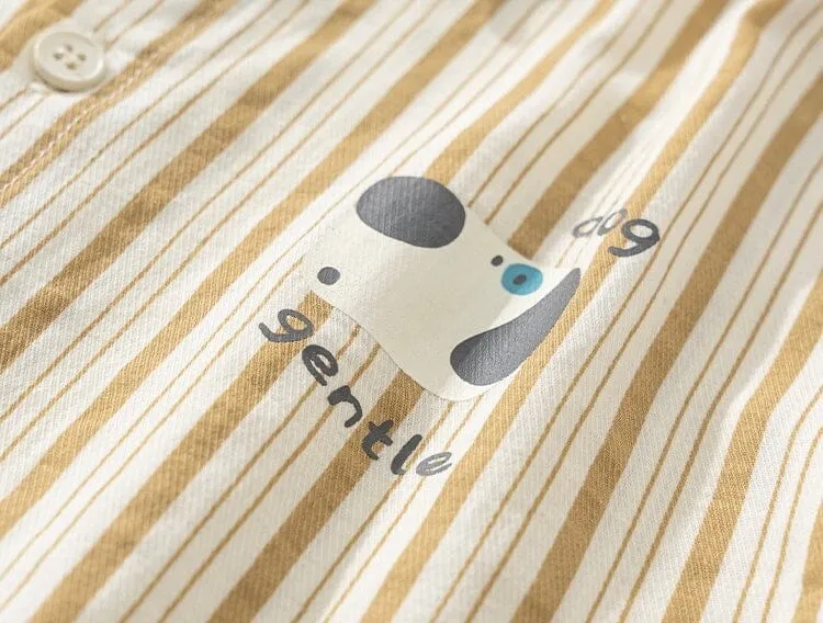 Gentle Dog Stripes Kids Shirt