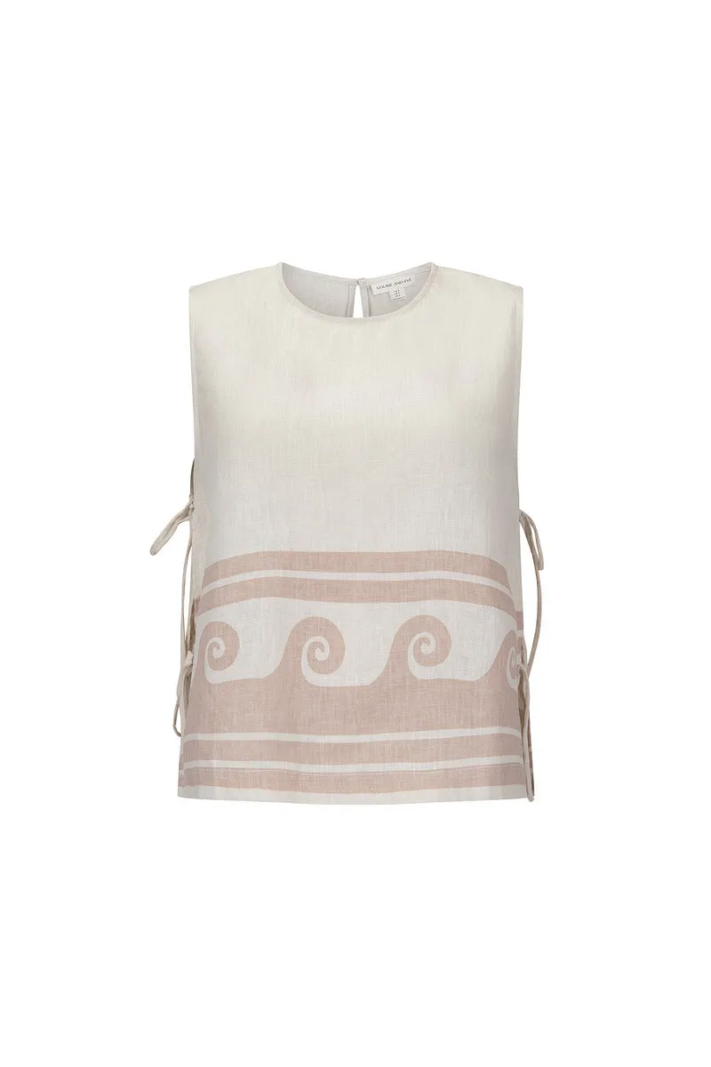 GENTLE WAVES TANK - CREAM