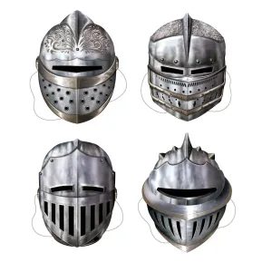 Knight Party Masks (4 per Package)