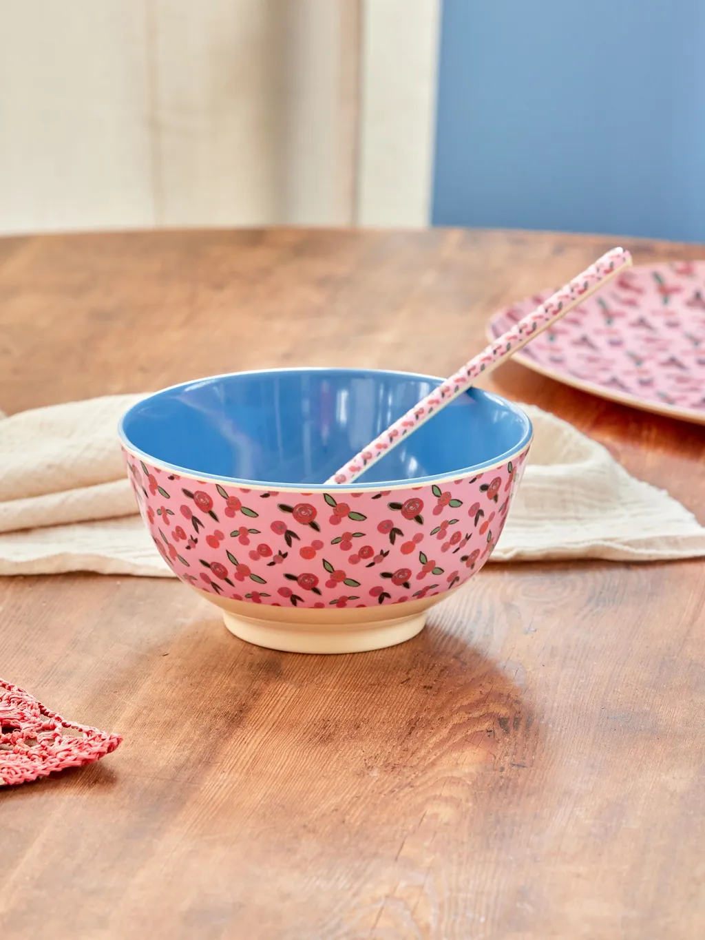 Medium Melamine Bowl - A Rose Is A Rose Print