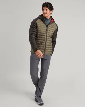 Men's Heli R Hooded Down Jacket - Beech/Dark Moss