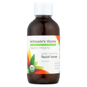 Organic Balancing Facial Toner 4 Oz By Brittaine's Thyme