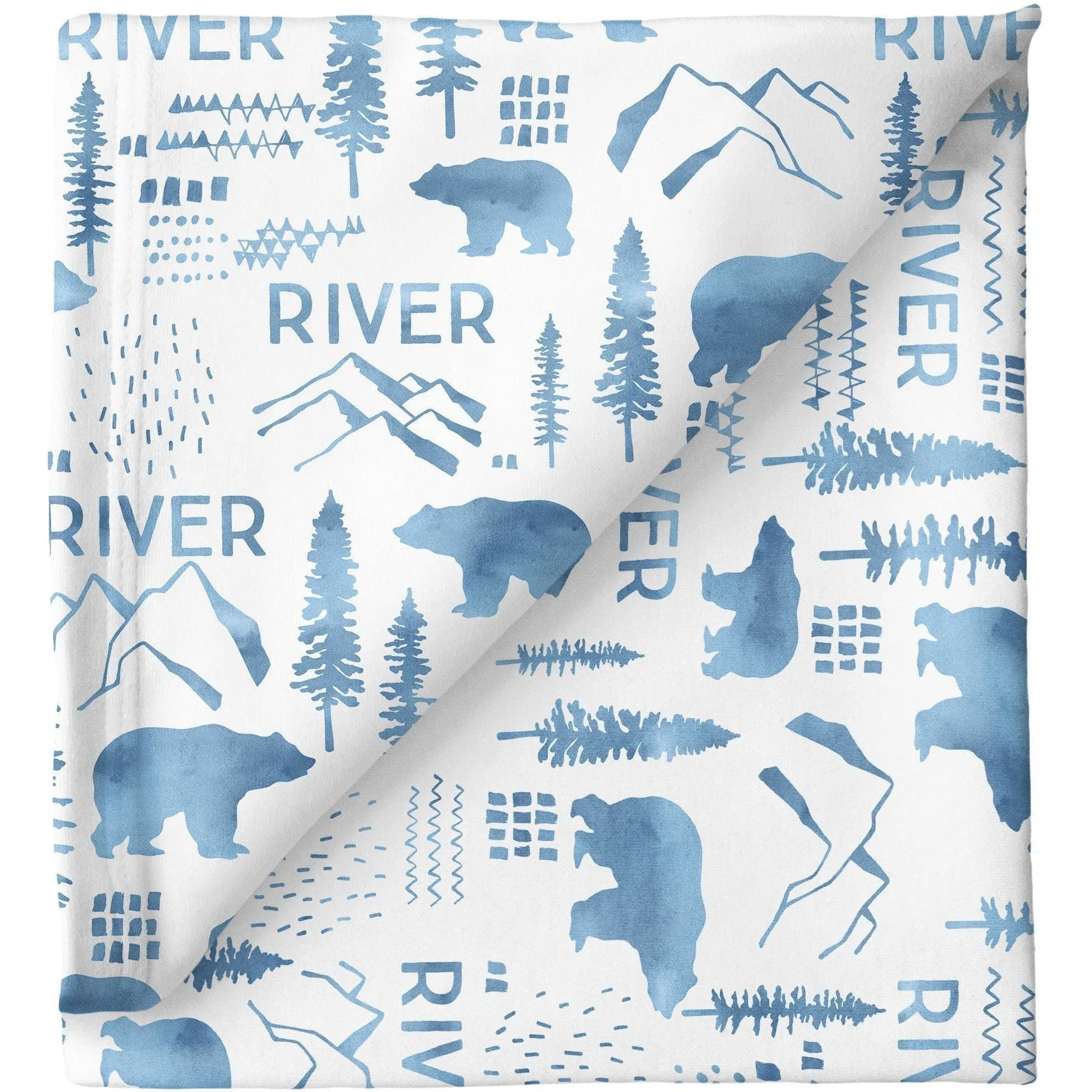 Sugar   Maple Personalized Stretchy Blanket | Woodland
