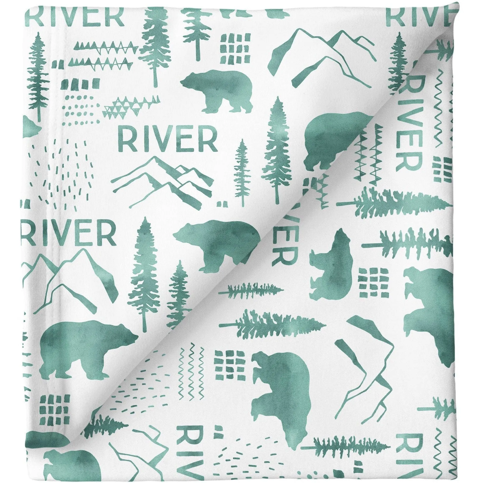 Sugar   Maple Personalized Stretchy Blanket | Woodland