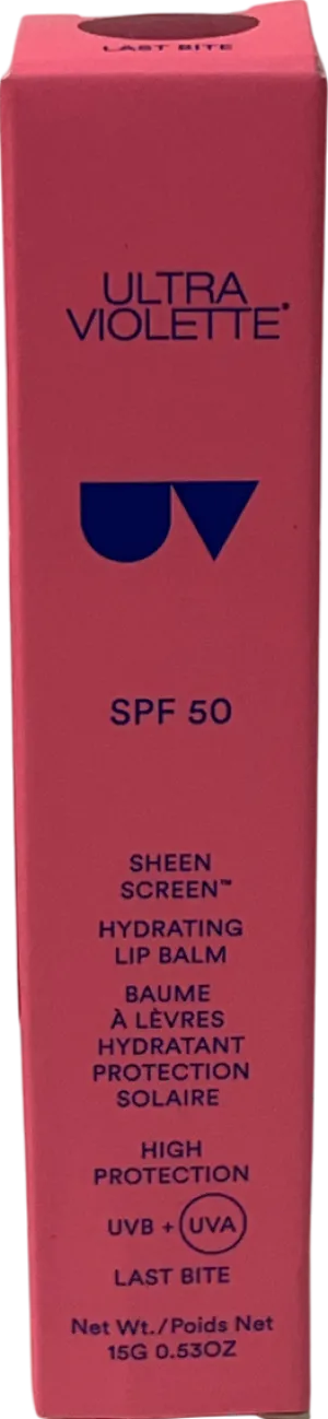 ultra violette Sheen Screen Spf 50 Hydrating Lip Balm Last Bite 15g