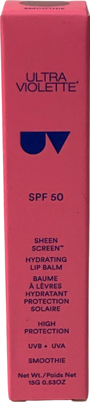 ultra violette Sheen Screen Spf 50 Hydrating Lip Balm Smoothie 15g