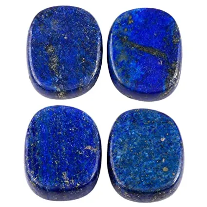 White Whale  4 pcs Engraved Chakra Stones Palm Stone Reiki Balancing