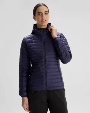 Women's Heli R Hooded Down Jacket - Dark Horizon
