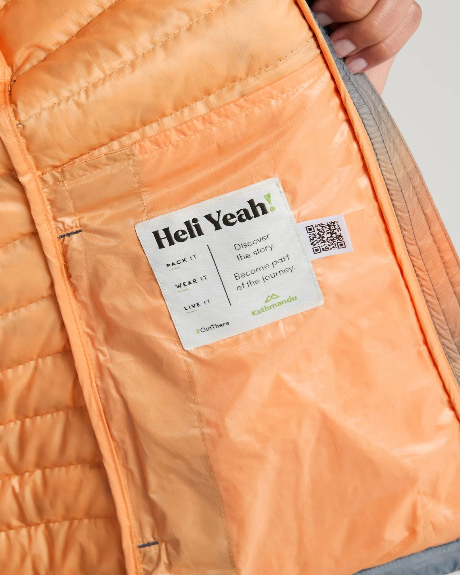 Women's Heli R Hooded Down Jacket - Lolly/Night Misty Mountains Print