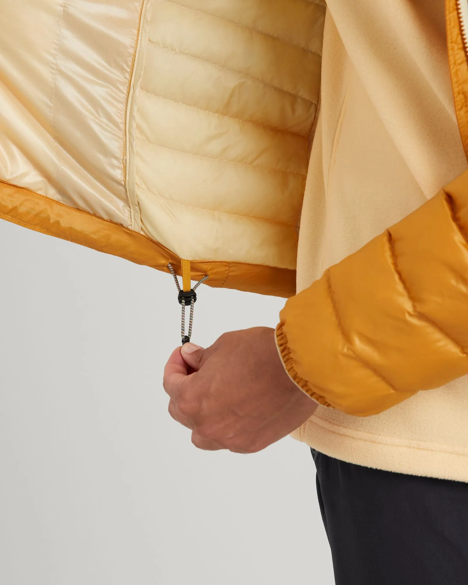 Women's Heli R Hooded Down Jacket - Mustard Yellow